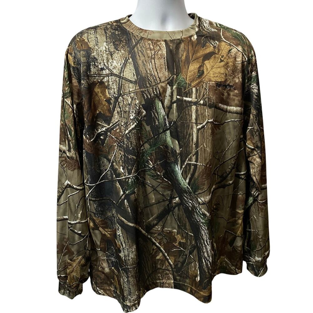 Remington Camo Long Sleeve Hunting Fishing Shirts Mens 2XL Bundle of 2